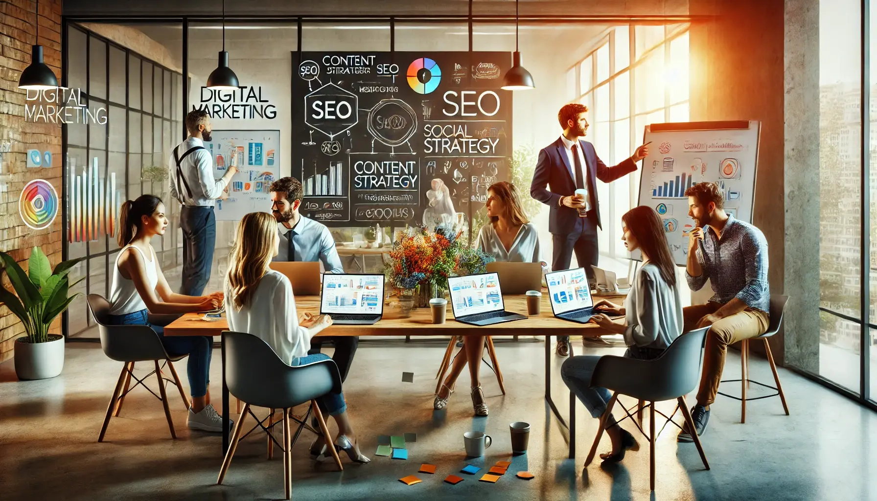 Accolite Digital team working in modern office